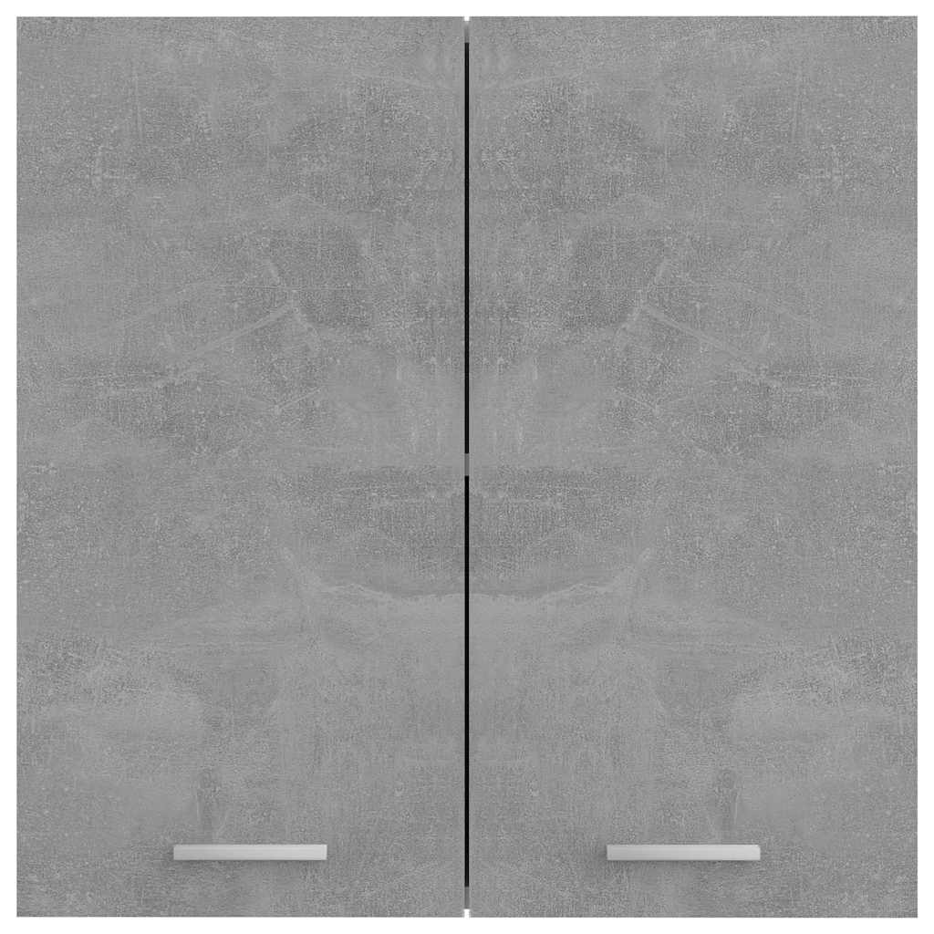 Väggskåp betonggrå 60x31x60 cm konstruerat trä
