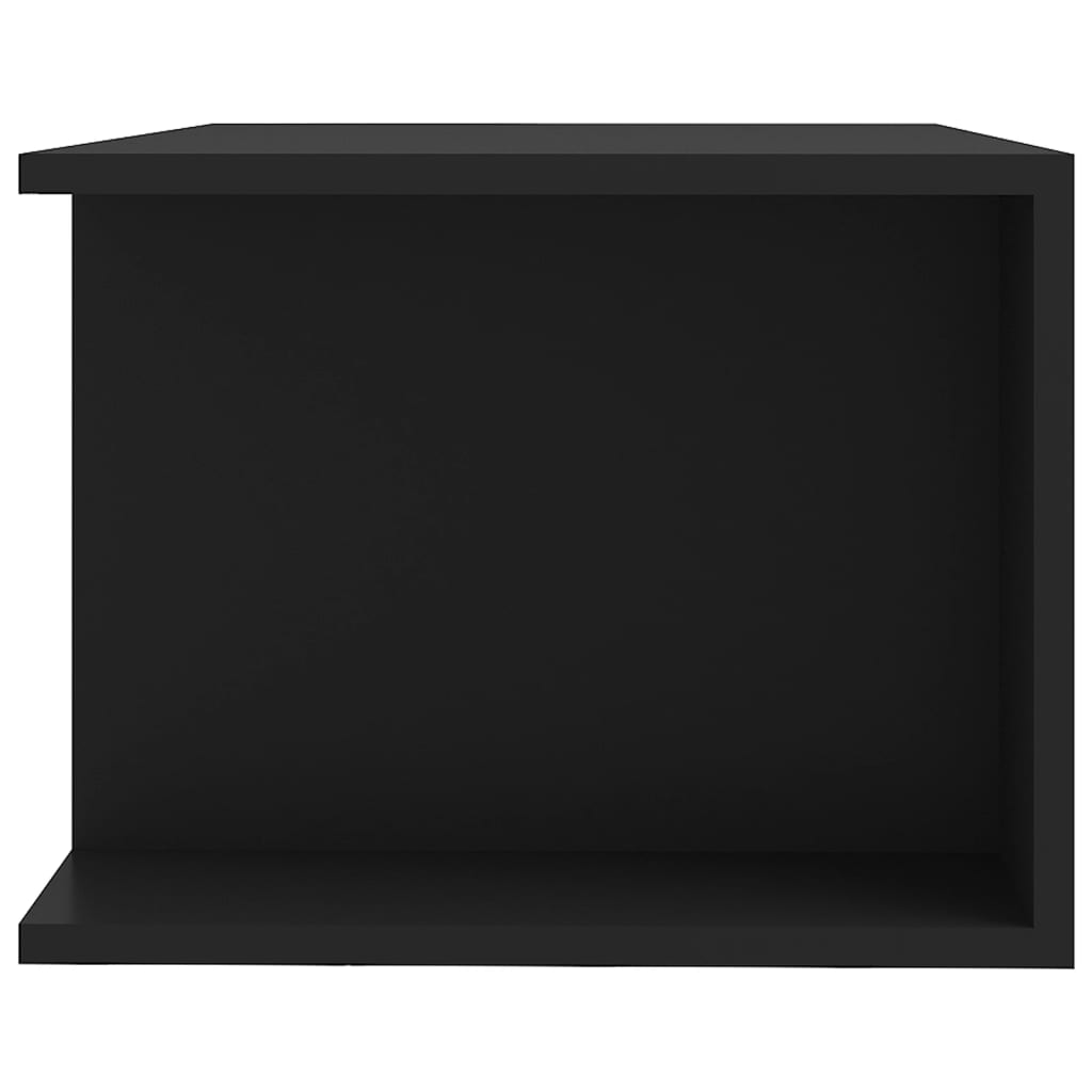 TV-bänk med LED-belysning svart 90x39x30 cm