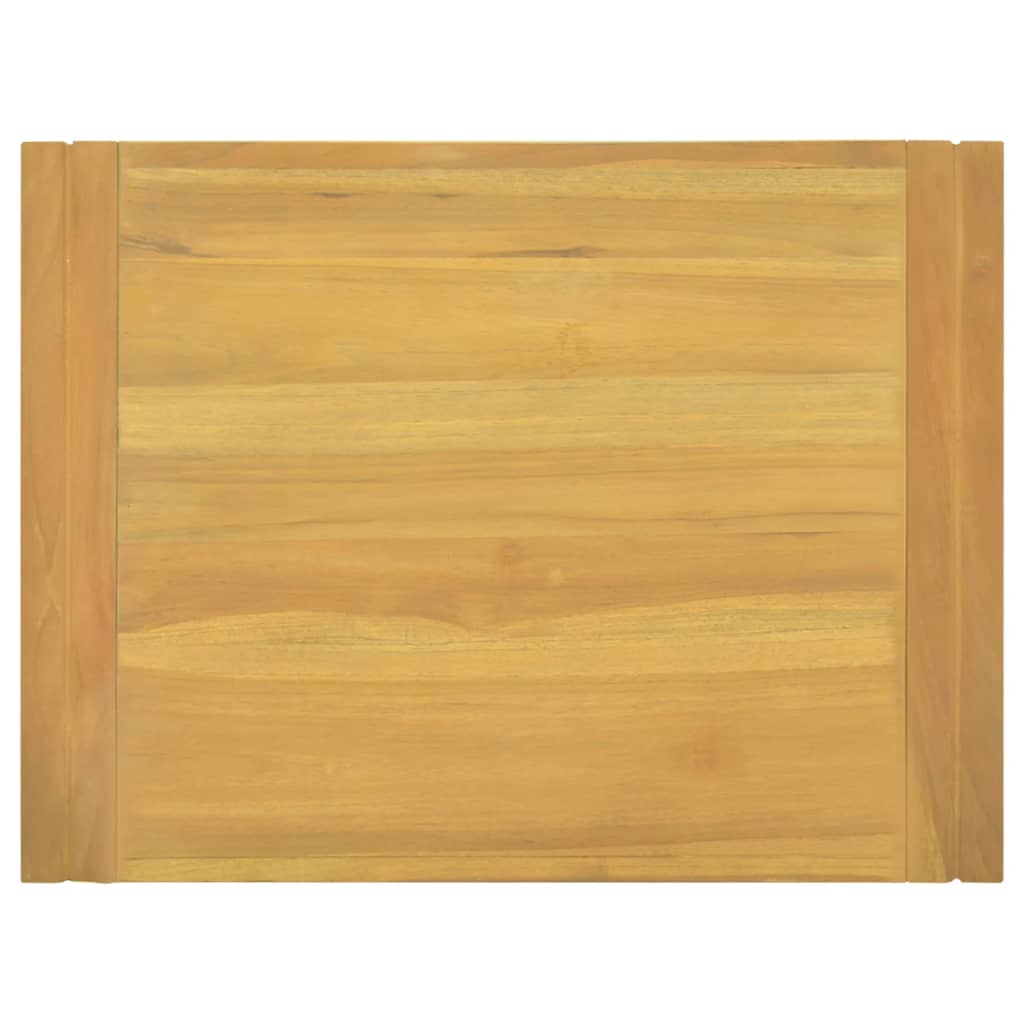 Väggmonterat badrumsskåp 60x45x35 cm massiv teak