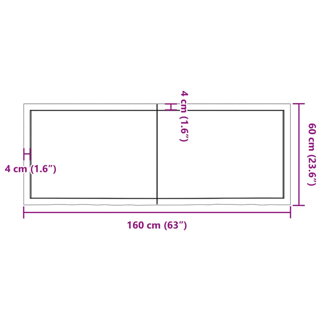 Vägghylla ljusbrun 160x60x(2-6) cm behandlad massiv ek