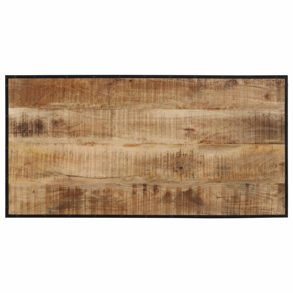 Barbord 110x55x107 cm massivt grovt mangoträ