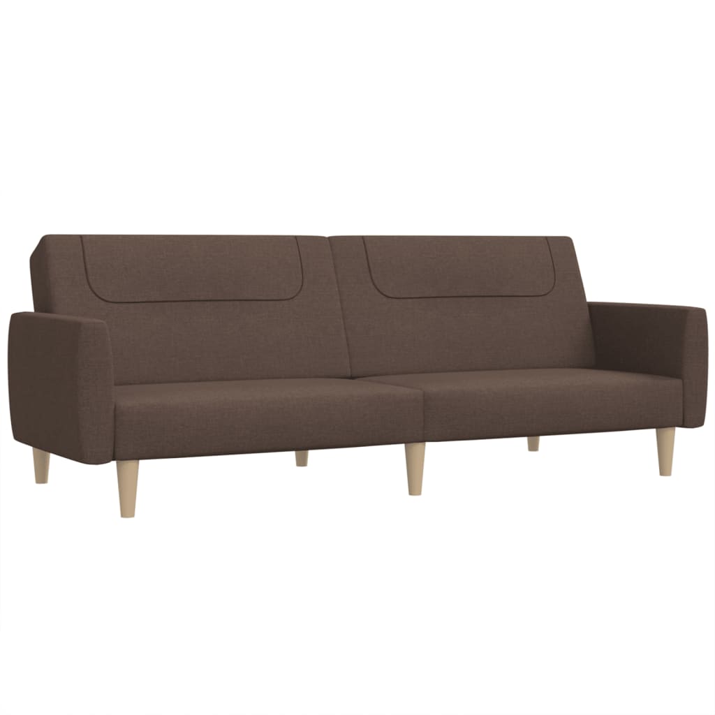 Bäddsoffa 2-sits taupe tyg